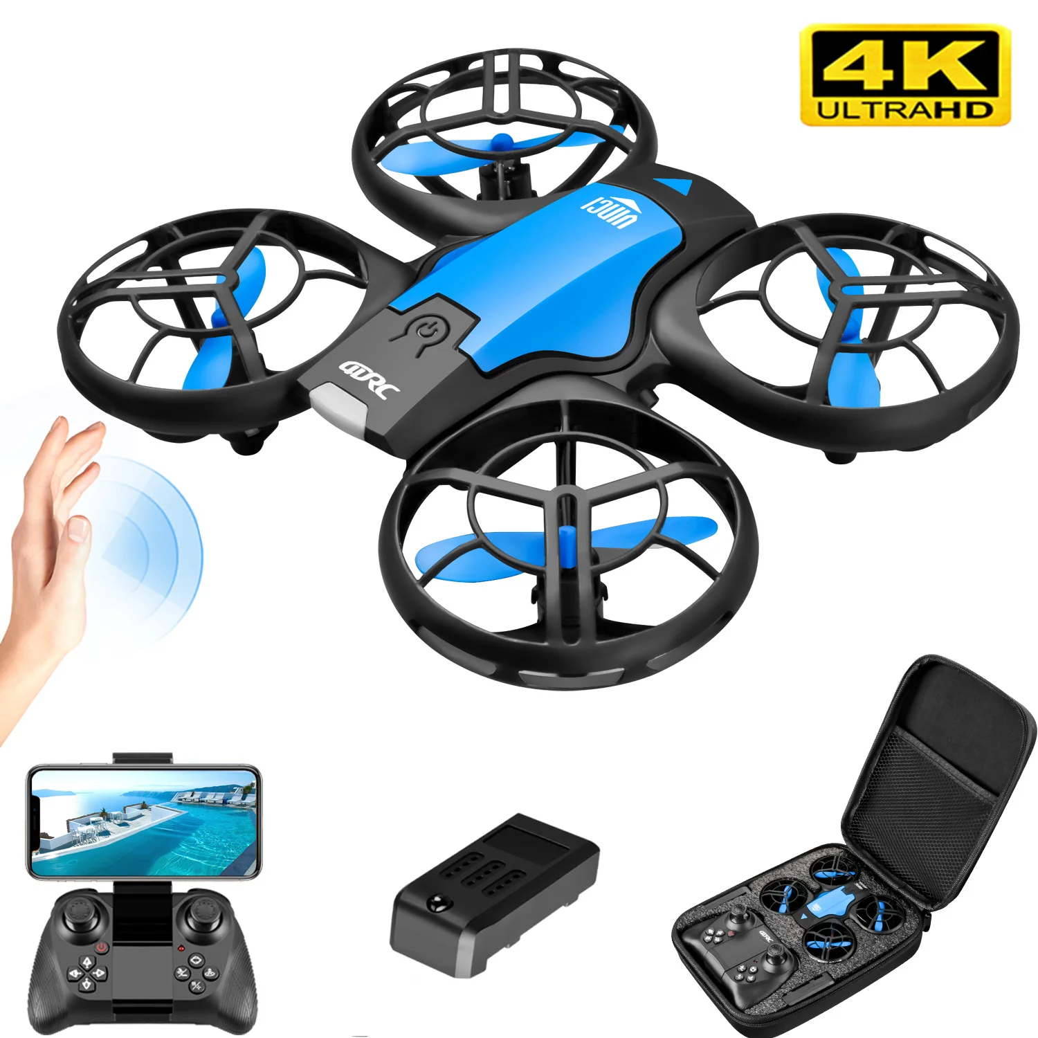 Drone Controller Screen - V8 Nieuwe Mini Drone 4K Professionele